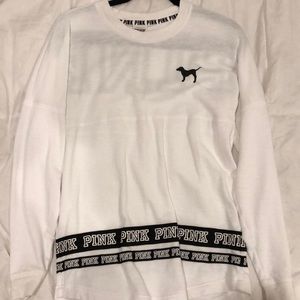 PINK WHITE LONGSLEEVE